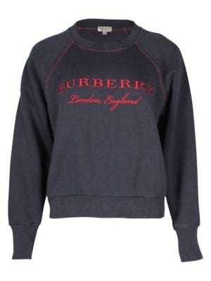 Burberry Burberry Taydon Sweatshirt In Navy Blue Cotton on 